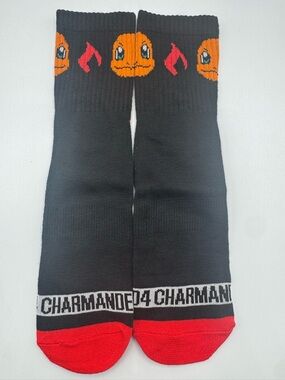 Pokémon Charmander 1 Pair Quarter Socks Size 8-12
